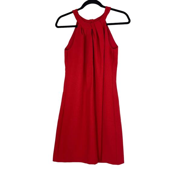 Vince Camuto dress red Crepe Pleat Sheath - Picture 1 of 5
